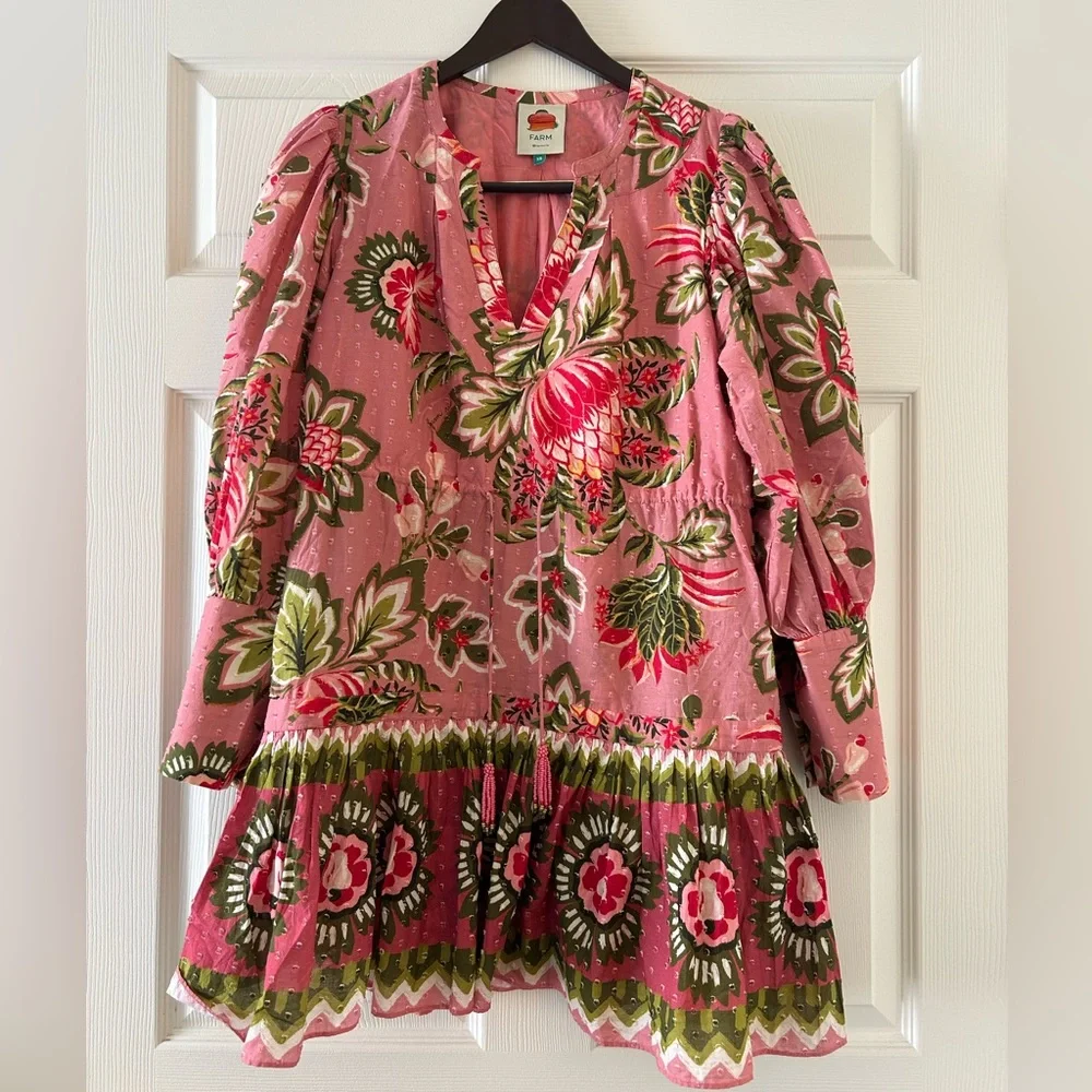 FARM Rio Pink Aura Floral Mini Dress 🌸 - Picture 4 of 8